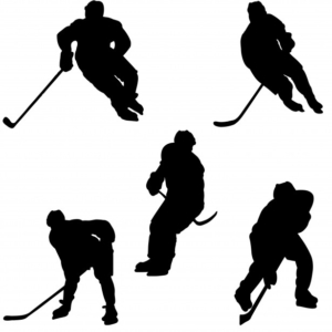 five-hockey-players